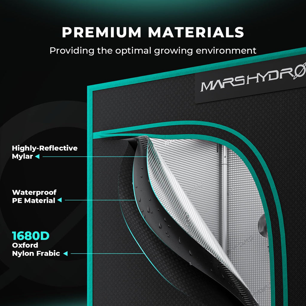 Mars Hydro 60x60x140cm Grow Tent | Reflective 1680D Mylar Indoor Tent