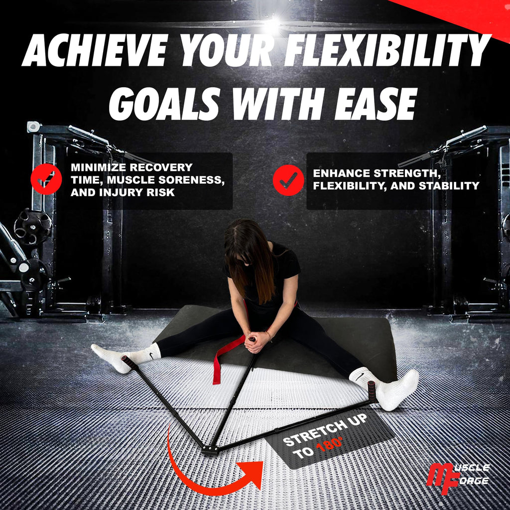 MuscleForge 3 Bar Leg Stretcher | 180 Degree Split Machine Trainer