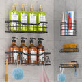 DILEASIR 5-Pack Shower Caddy | Rustproof Stainless Steel Adhesive Organizer
