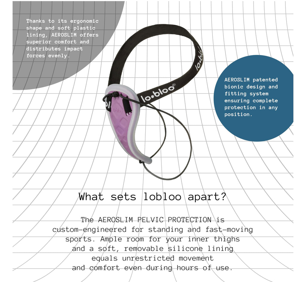 lobloo Aeroslim Female Athletic Pelvic Cup | Protective Sports Guard