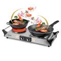 Duronic HP2 SS Electric Double Hot Plate – 2500W Portable Stainless Steel Hob