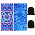 Hopton 2-Pack Microfiber Beach Towels – Extra Large Sand-Free Quick Dry
