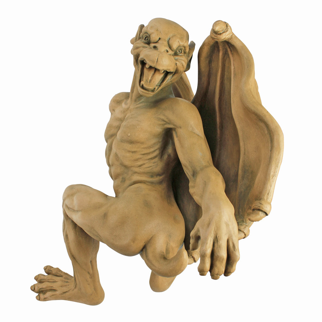 Design Toscano Gaston Gothic Gargoyle Hanging Wall Statue – 33cm Stone