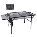 Nice C Folding Grill Table | Adjustable Height Portable Mesh Camping Table