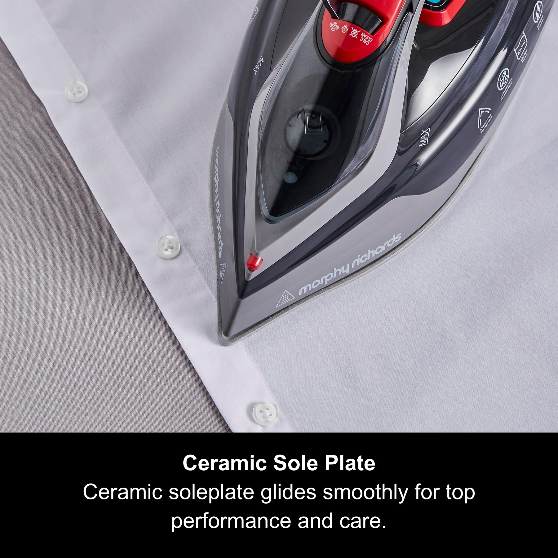Morphy Richards Powersteam Elite LED Steam Iron - 3000W Ceramic Soleplate