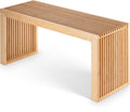 Bamboo Dining Bench – 90cm Sturdy Wooden Hallway Seating