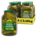 Kuhne Pickled Gherkins with Fine Herbs – 2.45 kg Bulk Pack of 4