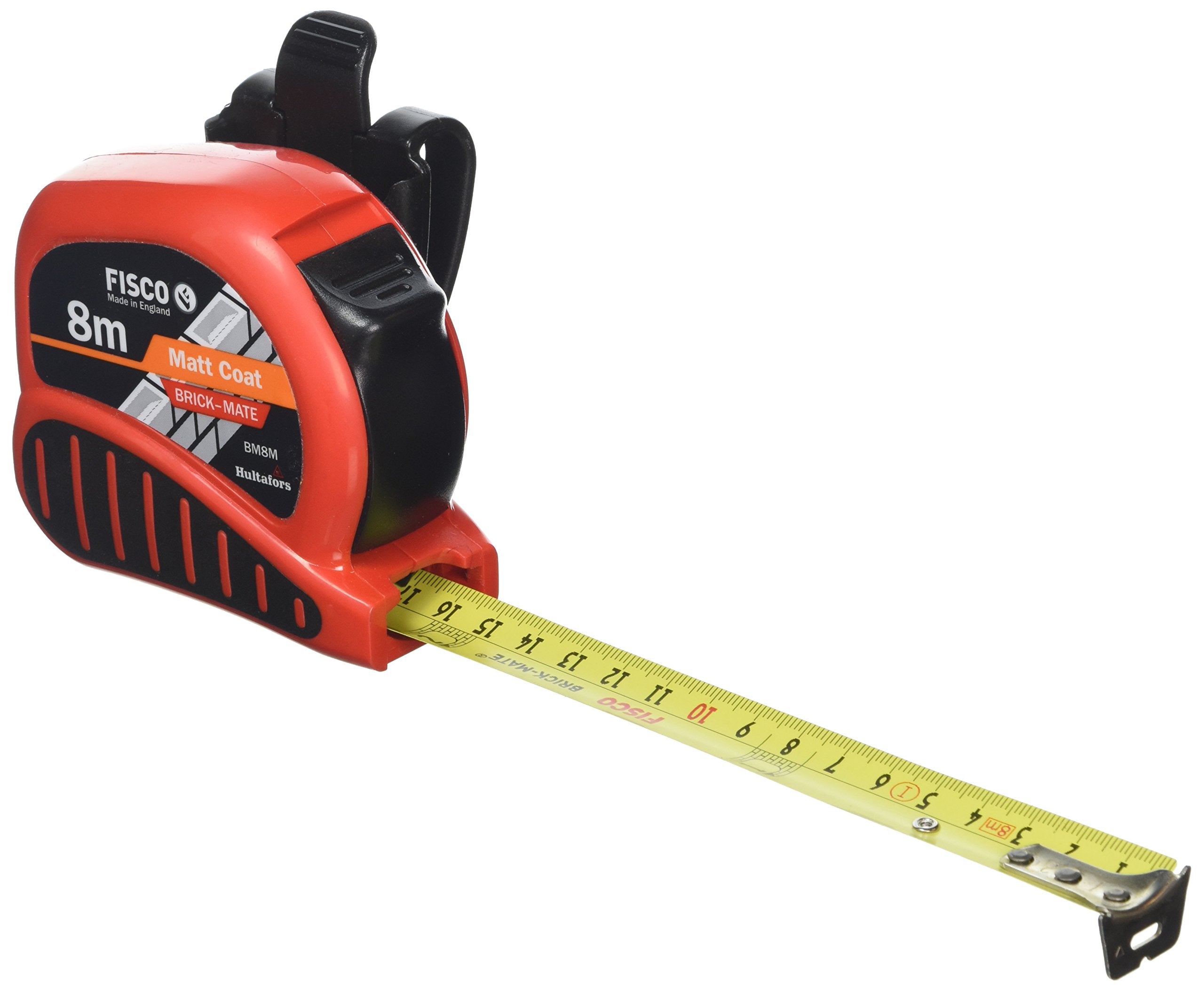 Fisco Brick-Mate 8m Pocket Tape Measure | Professional Metric Scale