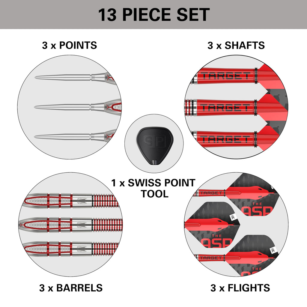 Target Darts Nathan Aspinall Gen 2 - 24g 95% Tungsten Swiss Point Set