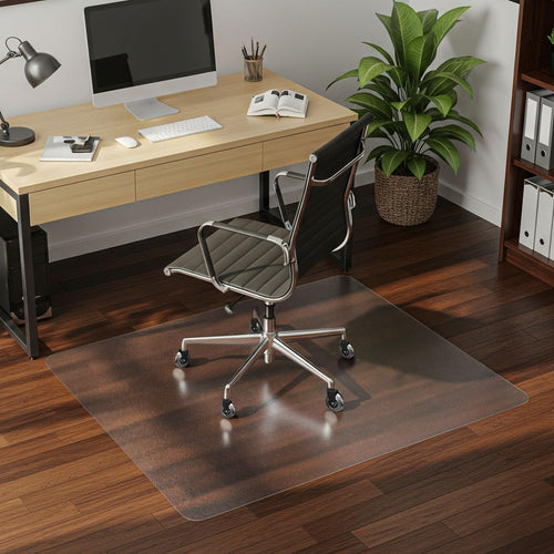 COSYLAND Anti-Slip Frosted Mat for Office Chair on Hardwood Floor - Heavy Duty Under Desk Rug for Rolling Chair - Home Office Floor Protector - image 1