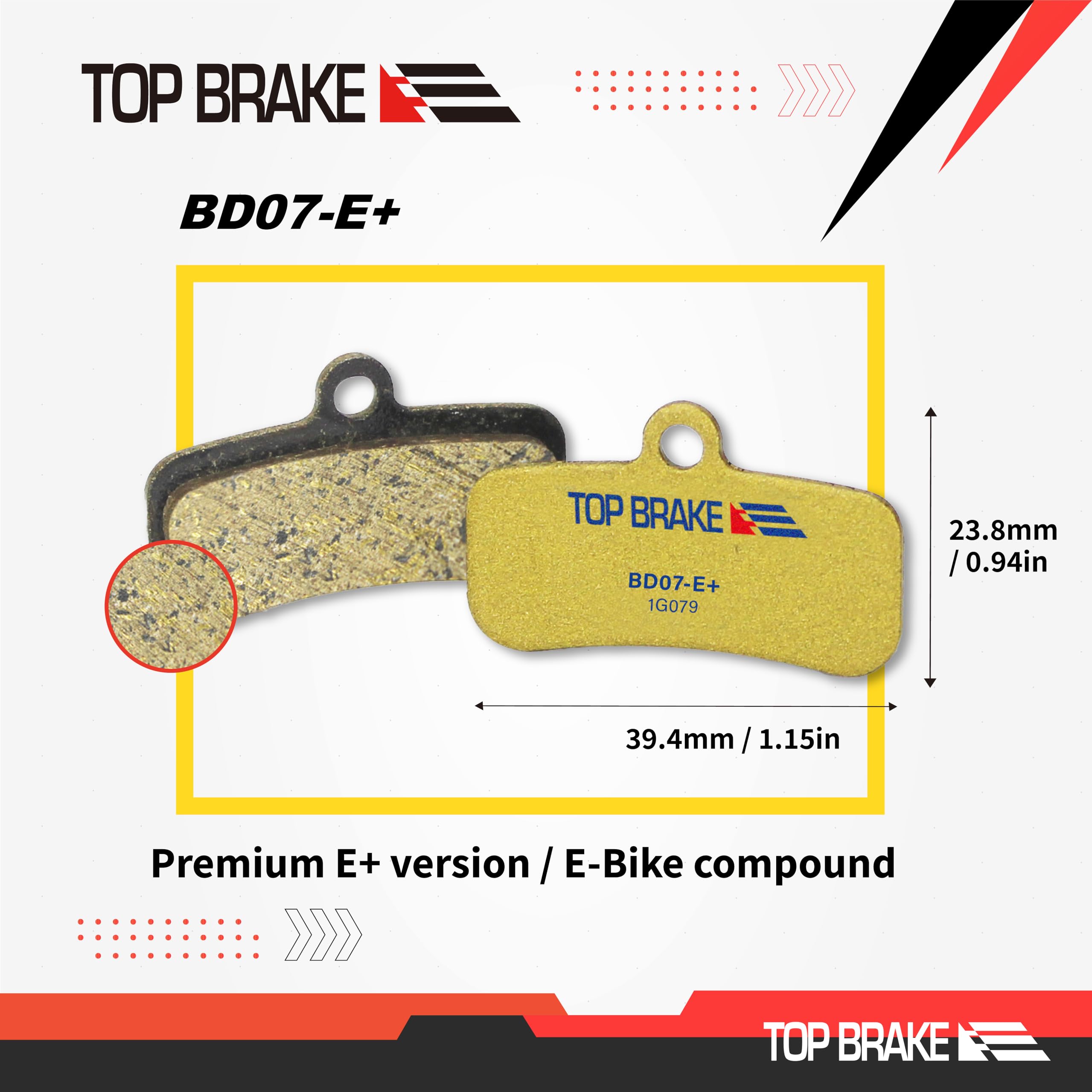 TOP BRAKE 2 Pairs Disc Brake Pads for Shimano 4-Piston Saint Zee XT