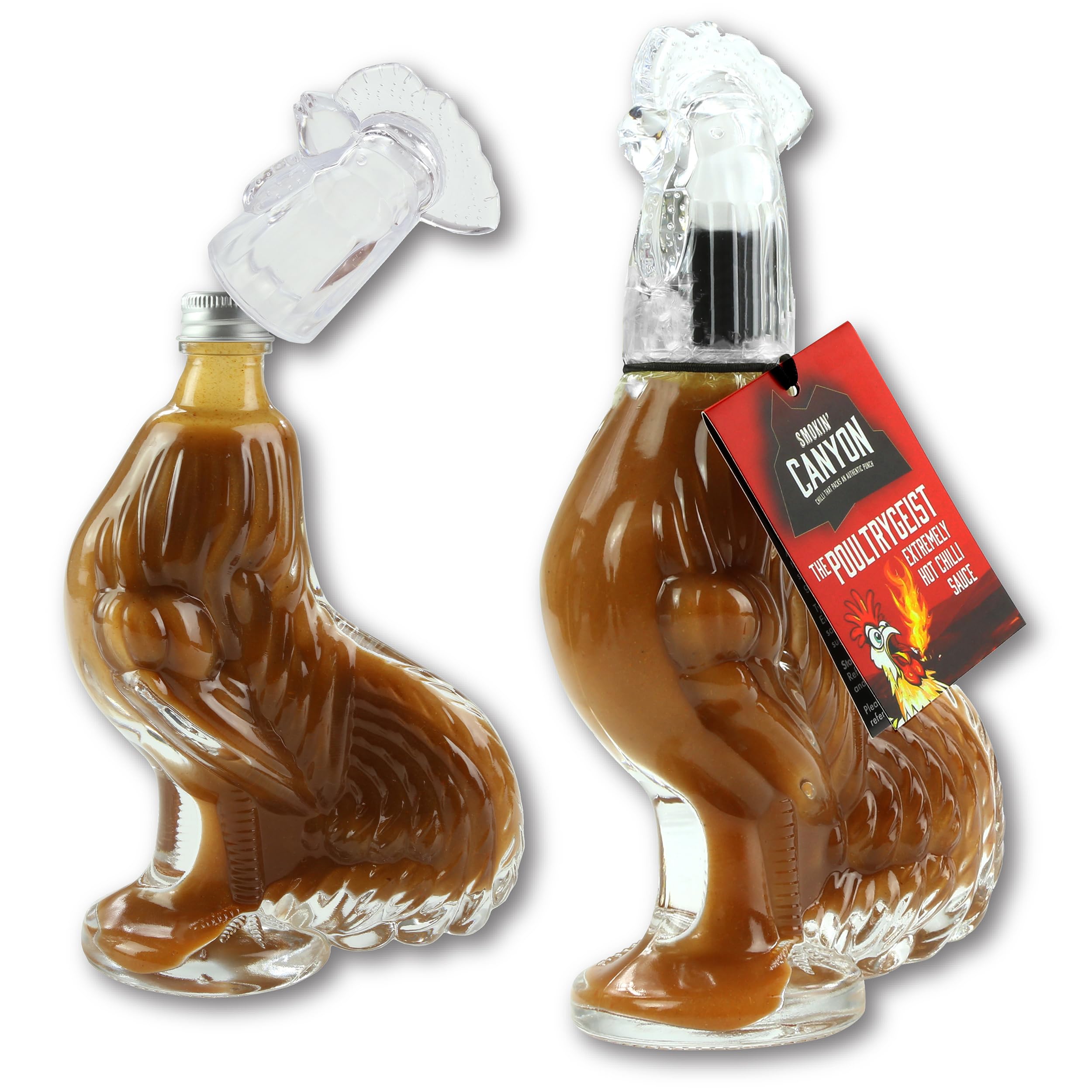 Kimm & Miller Poultrygeist Ghost & Red Jalapeno Hot Sauce - 180ml