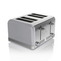 Swan Retro 4-Slice Toaster – 1600W with 6 Browning Levels, Grey