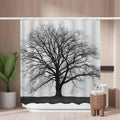 Woutay Tree Silhouette Shower Curtain | Mold Resistant Polyester – 180x180cm
