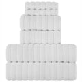 BERIBO Turkish Towel Set | 100% Cotton 620GSM 6-Piece Bath Set - White