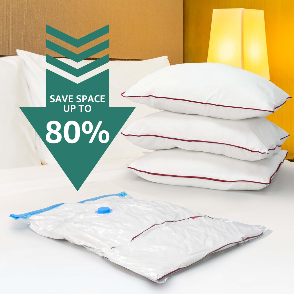 Simple Deluxe Vacuum Storage Bags 30 Pack - Multi-Size with Hand Pump