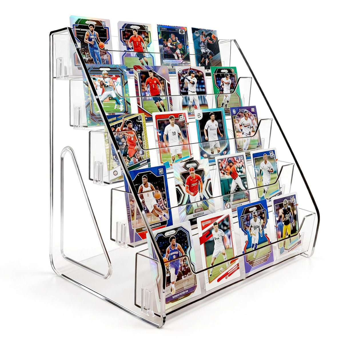 NONETO 5 Tier 12" Acrylic Trading Card Display Stand for Display Cards - image 1