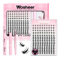 Wosheer Manga Cluster Lashes Kit | D Curl DIY Eyelash Extensions (8-18mm)