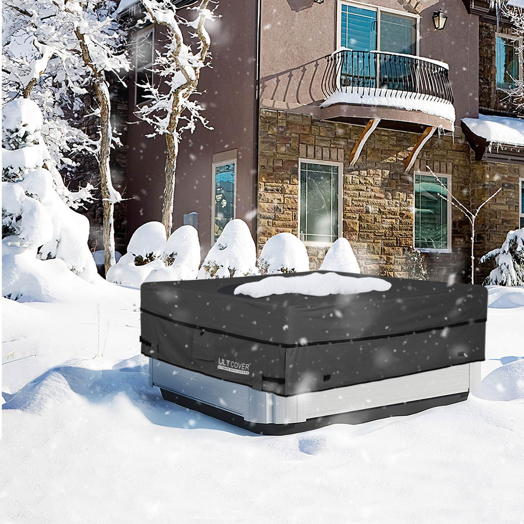 ULTCOVER Waterproof Hot Tub Cover | 600D Heavy Duty 80x80 SPA Protector