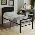EMODA 3ft Single Bed Frame with Upholstered Headboard and Footboard - image 1