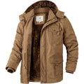 WenVen Men's Winter Parka – Thick Fleece Lined Hooded Cotton Jacket