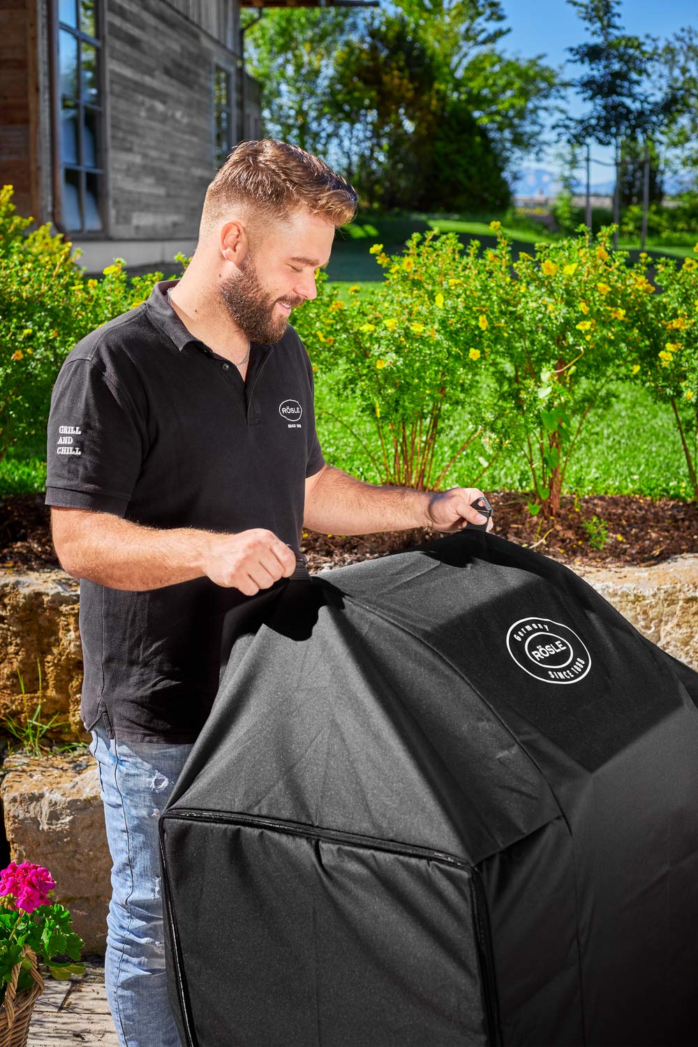RÖSLE BBQ Grill Cover for Videro G2/G2-S | Weatherproof Polyester