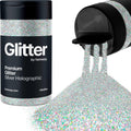 Jolof Store Holographic Silver Ultrafine Glitter Shaker for Resin - 130g