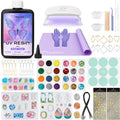 HeyClear UV Resin Jewelry Making Kit with 250g Resin and UV Light
