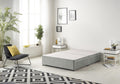 Bed Centre Galaxy Grey Fabric Divan Base Drawers And Headboard. Size 3FT 4FT 4FT6 5FT 6FT Choose Delivery Day And Date At Checkout - image 1