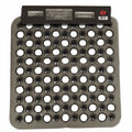SUL Square Shower Mat – Non-Slip Anti-Mould PVC Bath Mat, 43x43cm Black
