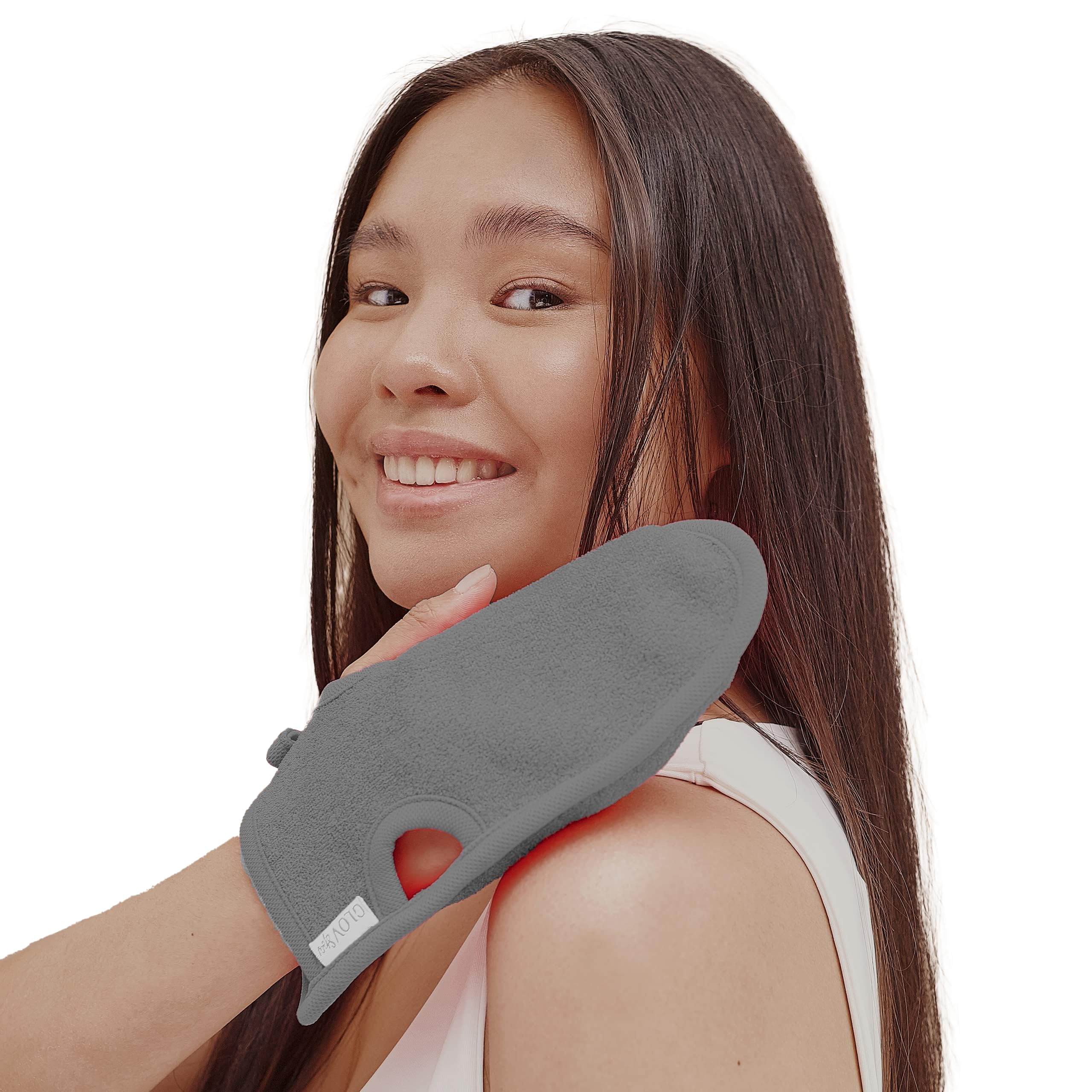 Glov Bamboo Exfoliating Shower Glove | Natural Body Exfoliator Mitt