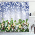 Abakuhaus Christmas Shower Curtain | Waterproof Fabric | 94" L x 69" W