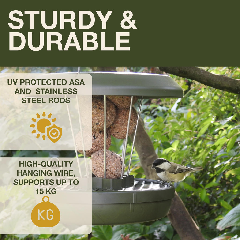 Jolof Store Lucerne Smart Bird Feeder – Rat Proof Hanging No Mess Station