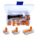 Wago 221 Compact Lever Connector Set - 25 Pieces with Zip Ties