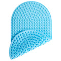 Silicone Non-Slip Bath Mat – Bubble Massage Shower Mat, Blue