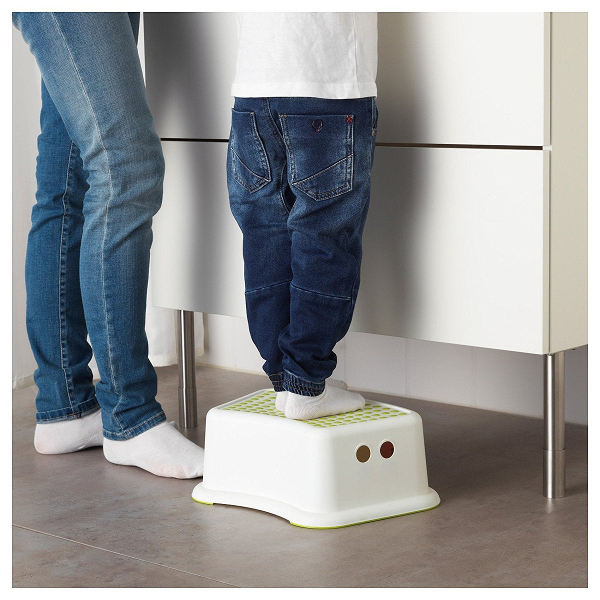 Addis Kids Bathroom Booster Step Stool, navy teal - image 3
