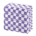 Cotton Hand Towels - 4 Pack Purple Absorbent Washcloths