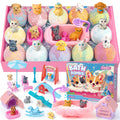 vamei Kids Bath Bombs Gift Set – 12pcs with Surprise Pet Toys Inside