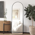 Elemango Arched Full Length Floor Mirror | 162x53cm Aluminum Frame