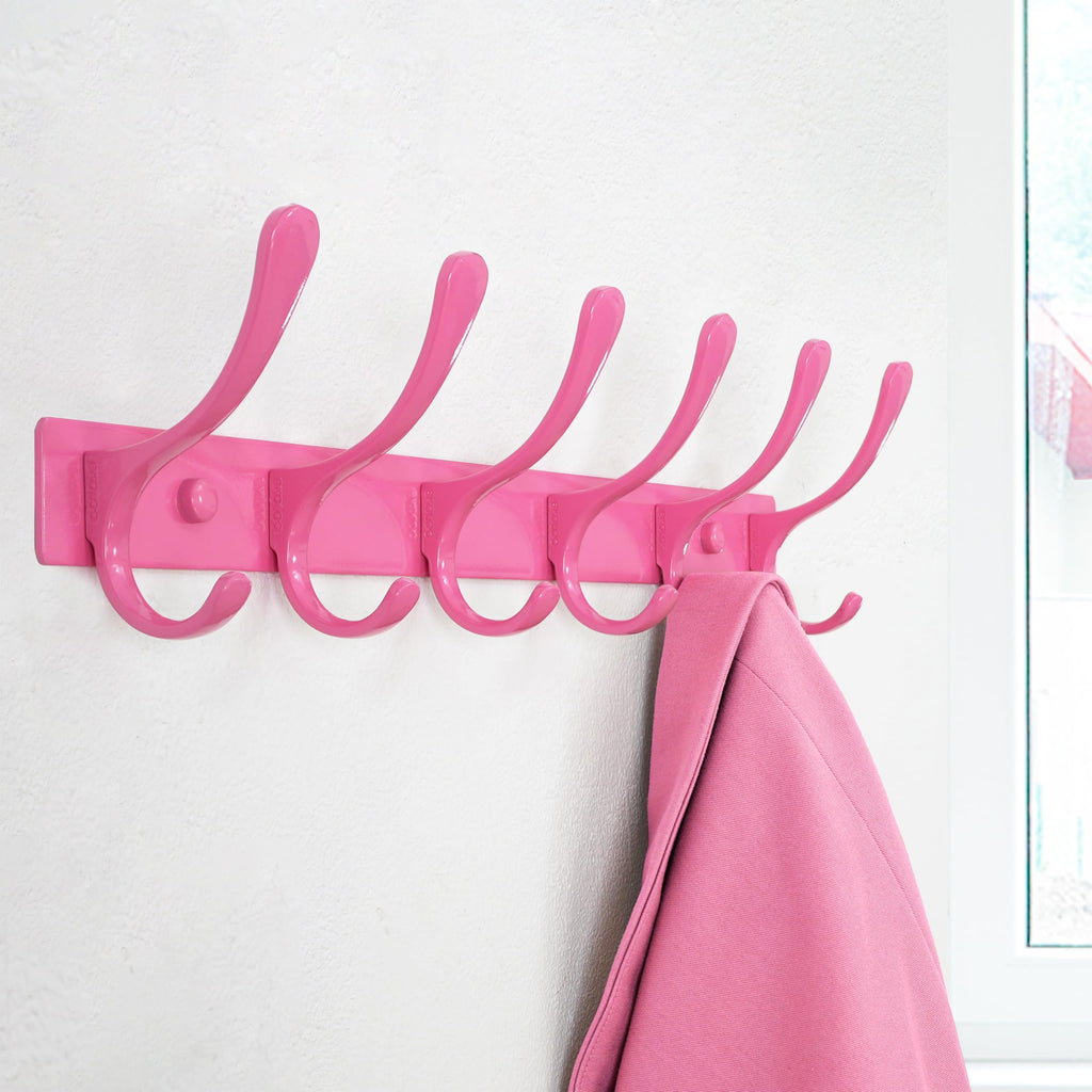 SKOLOO Coat Rack Wall Mounted - 6 Hooks, Heavy Duty, Stainless Steel, Metal Wall Coat Hanger, Sturdy Wall Hooks for Hanging Coat, Jacket, Clothes - image 2