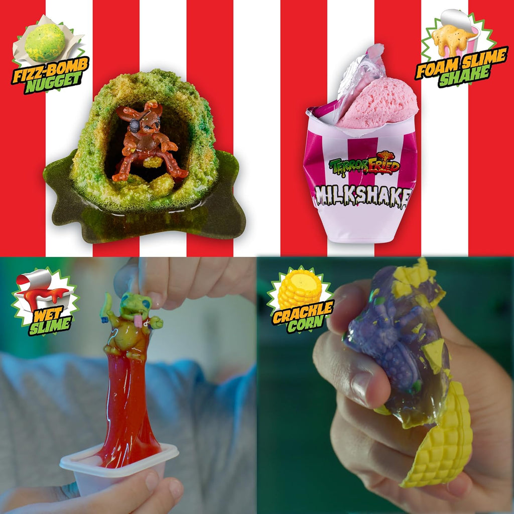Terror Fried Nasty Nibbles Gross Collectibles with Slime & Figures
