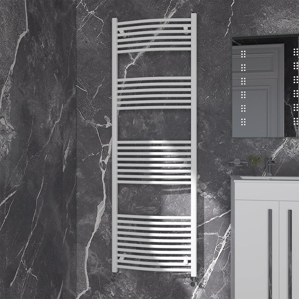 NRG Gloss White Curved Central Heating Towel Rail Radiator 1800×600mm - image 1