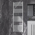 NRG Gloss White Curved Central Heating Towel Rail Radiator 1800×600mm - image 1