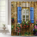 WOWTOY Waterproof Polyester Shower Curtain with 12 Hooks | 180x200cm