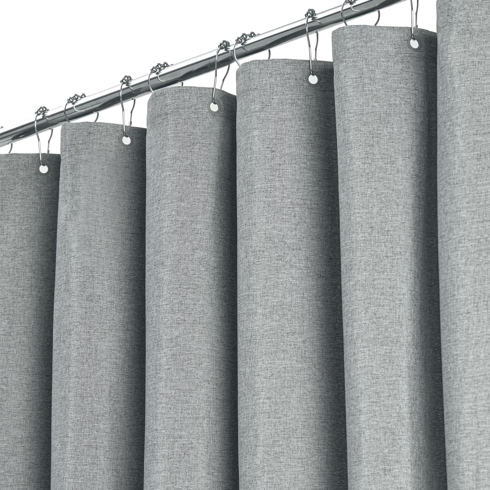 BTTN Extra Long Shower Curtain | 182x244cm Weighted Waterproof Polyester