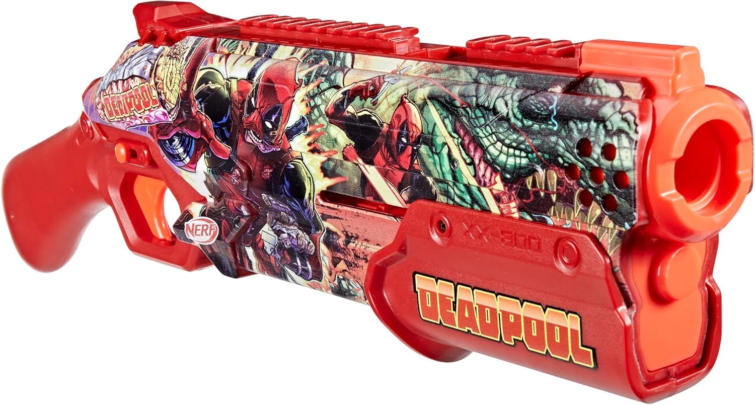 Nerf Rival Marvel Deadpool Blaster – 8-Round Capacity Toy Blaster