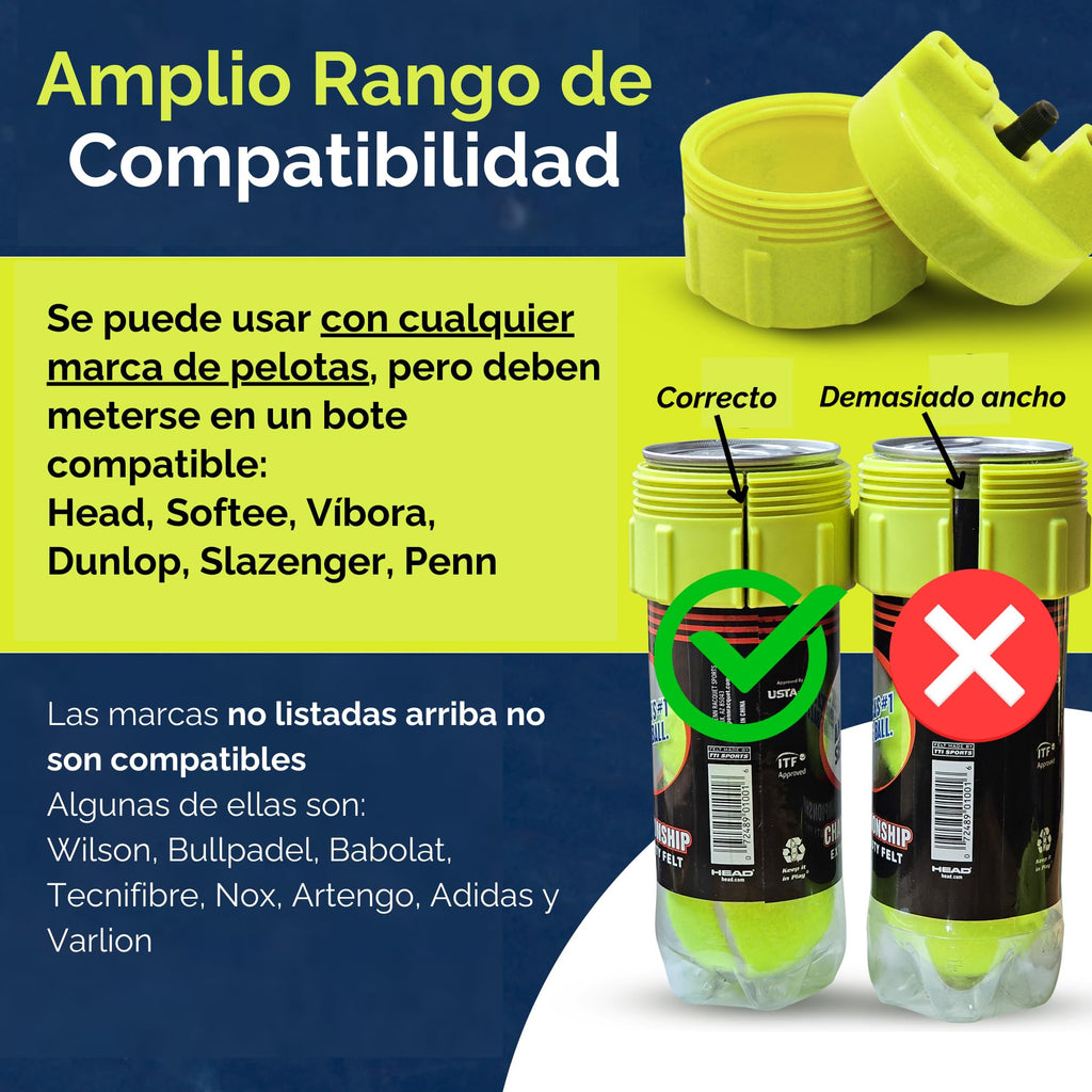 Ball Rescuer Tennis and Padel Ball Pressurizer with Premium Pump