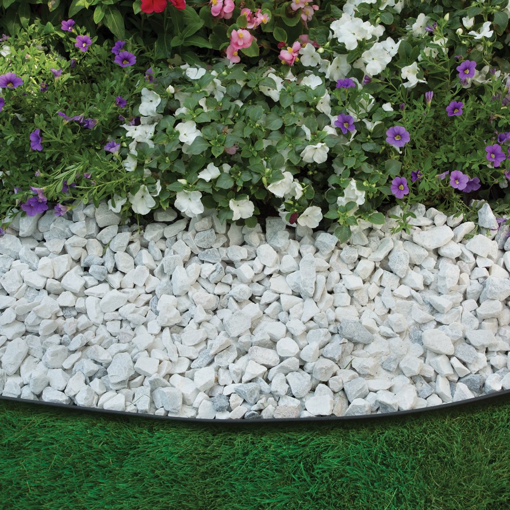 EasyFlex Heavy Duty No-Dig Landscape Edging Kit - 100ft Recycled Plastic
