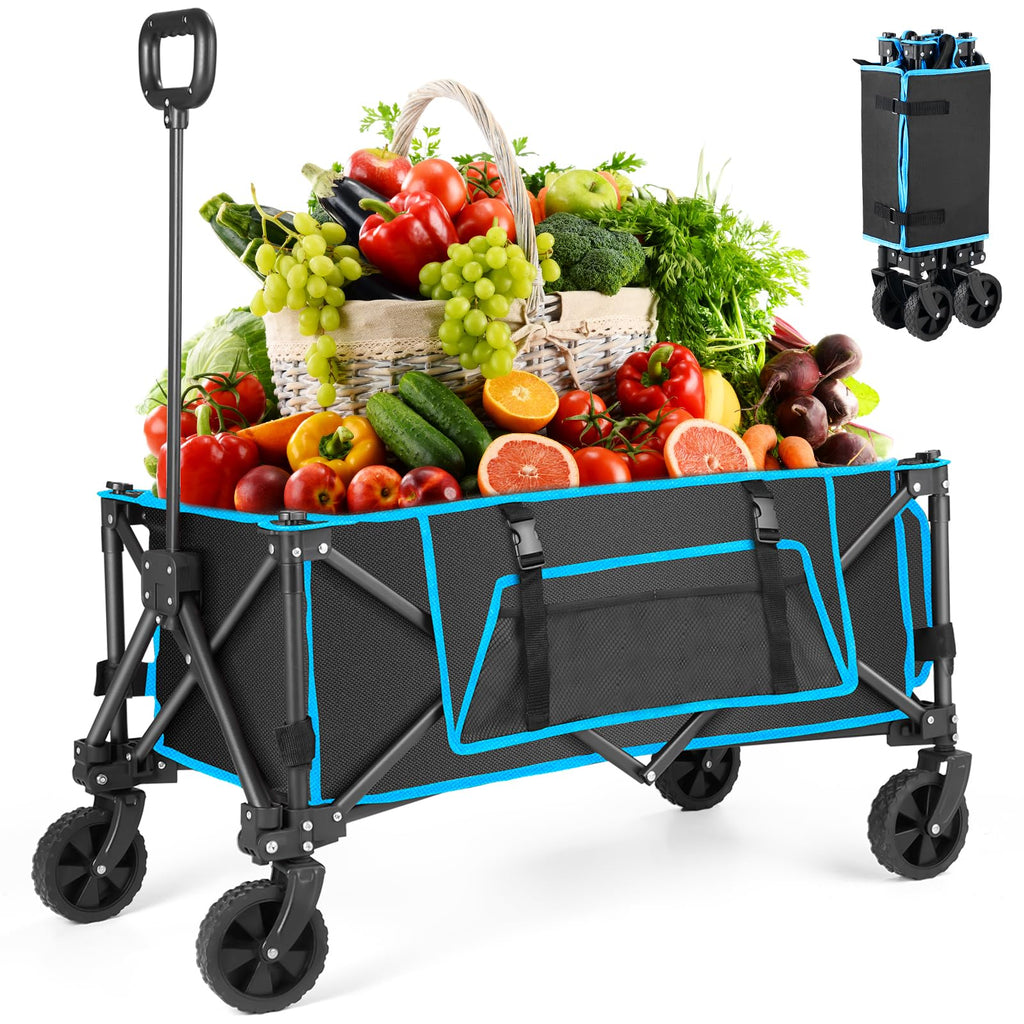 Jolof Store Heavy Duty Folding Wagon – 150L Foldable Camping Cart