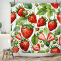 Jolof Store Strawberry Shower Curtain | Waterproof Polyester - 180x200 cm